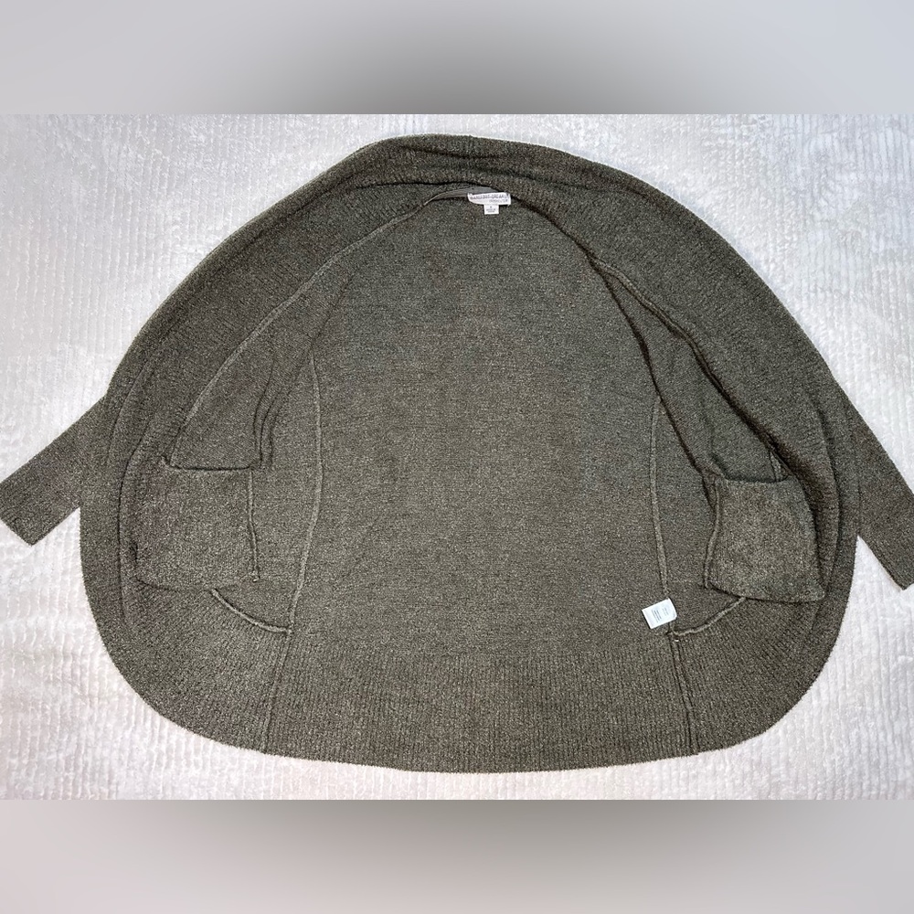 Barefoot Dreams Green Cozy Chic Lite Circle Cardigan/ Sweater Oversized Small - Picture 8 of 12